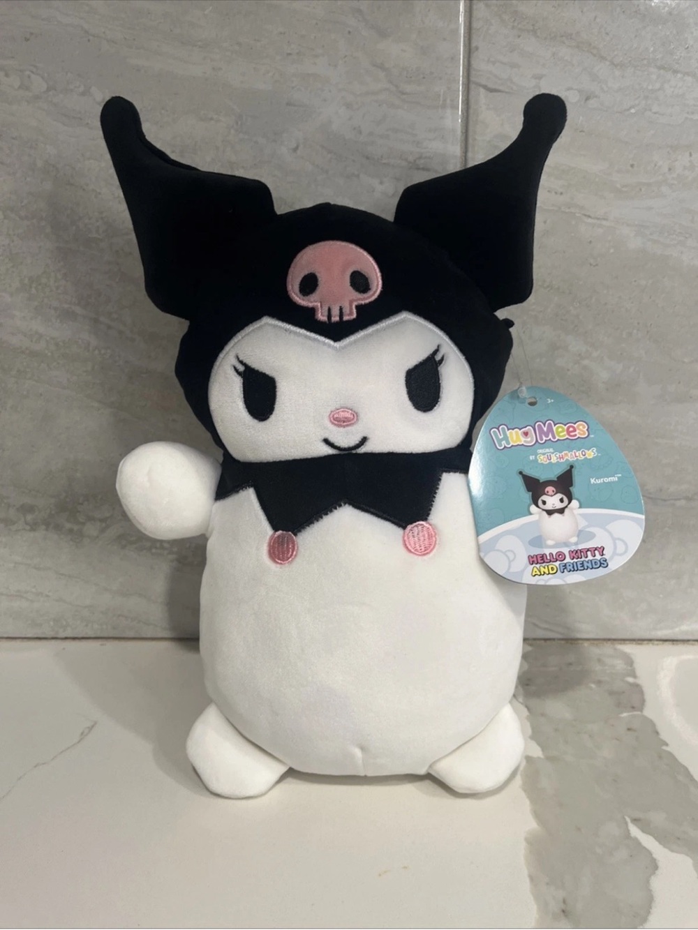 Squishmallows Hello Kitty Kuromi HugMees Plush NWT